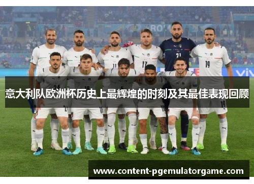 意大利队欧洲杯历史上最辉煌的时刻及其最佳表现回顾